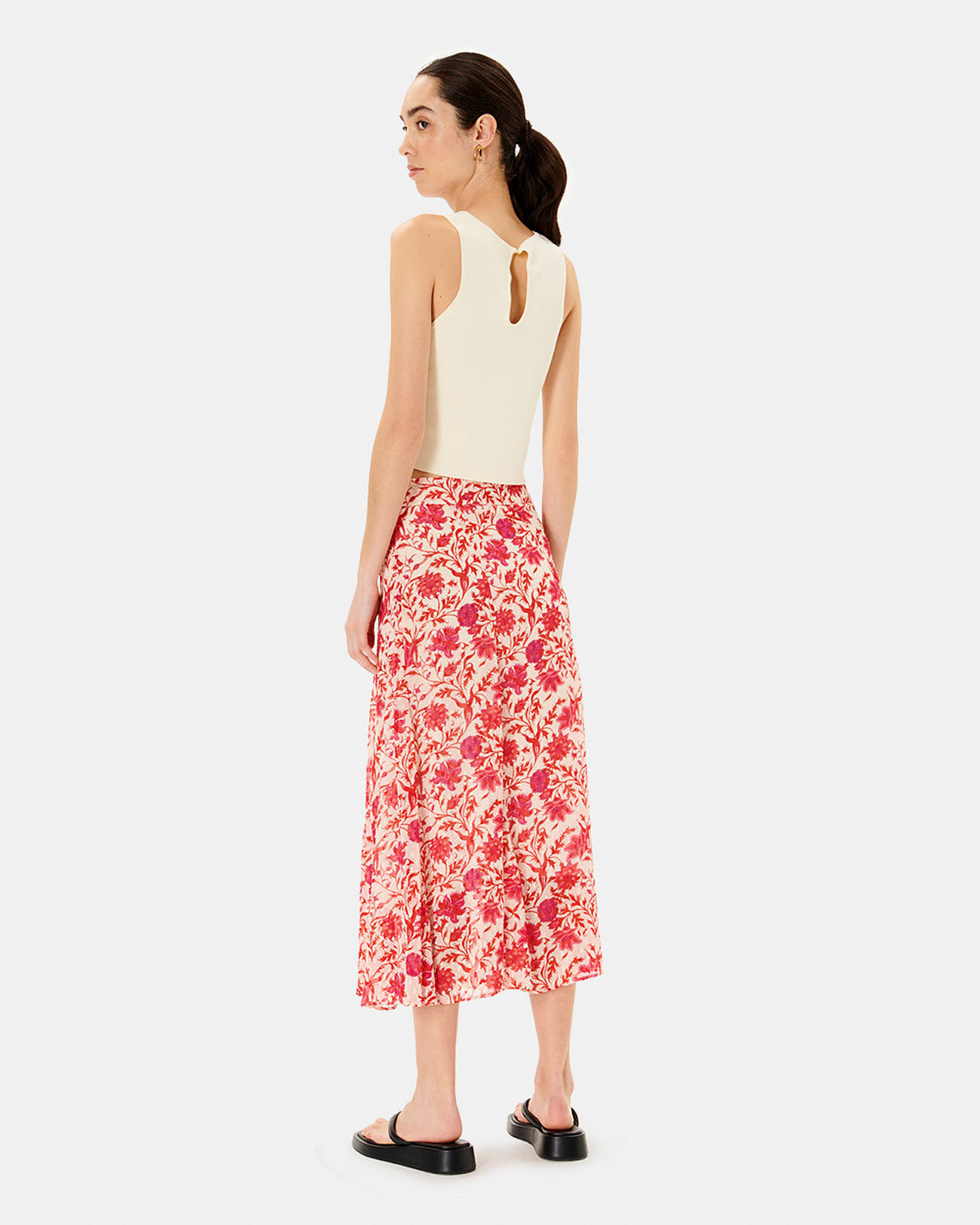 Jade skirt Flower print ZAPA