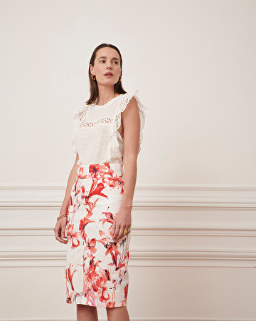 Jiana skirt Imprimé fleuri ZAPA