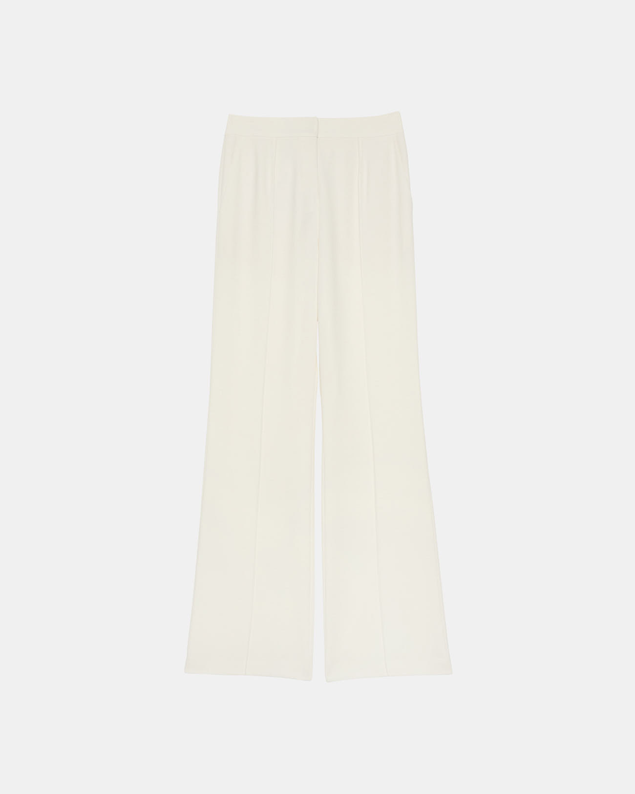 Periwinkle Pants Wide ecru crepe pants ZAPA