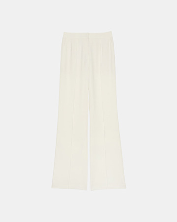 Periwinkle Pants Wide ecru crepe pants ZAPA