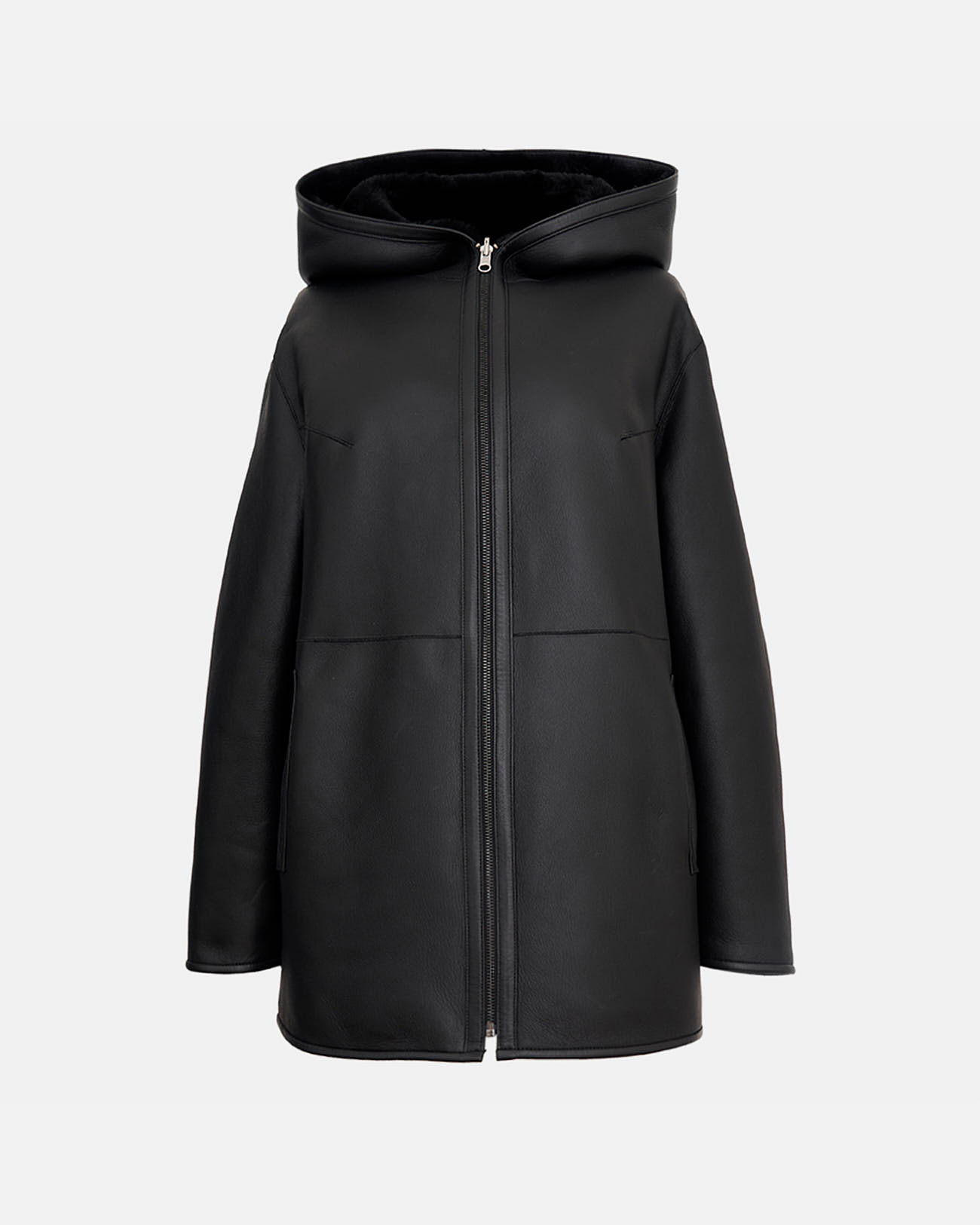 Milora coat Short black coat ZAPA