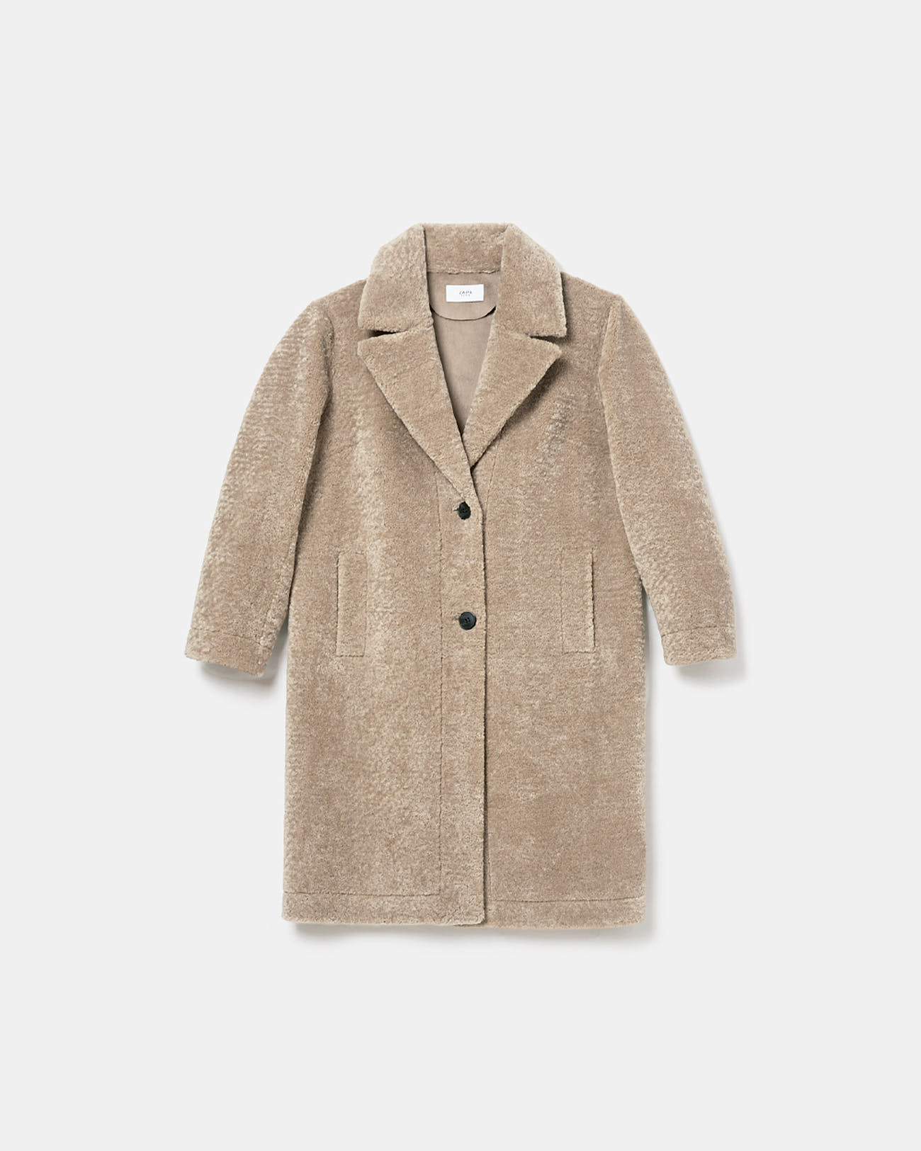 Mississippi Coat Long ecru faux fur coat ZAPA