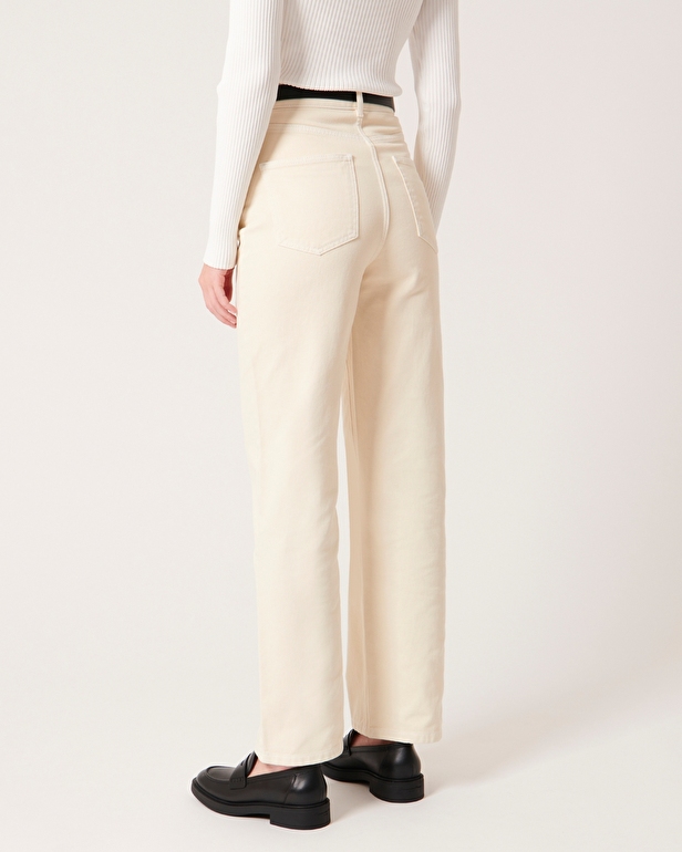 Jean Jerem Straight jeans in ecru cotton ZAPA