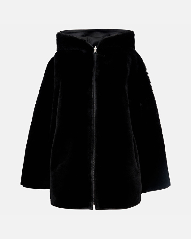 Milora coat Short black coat ZAPA