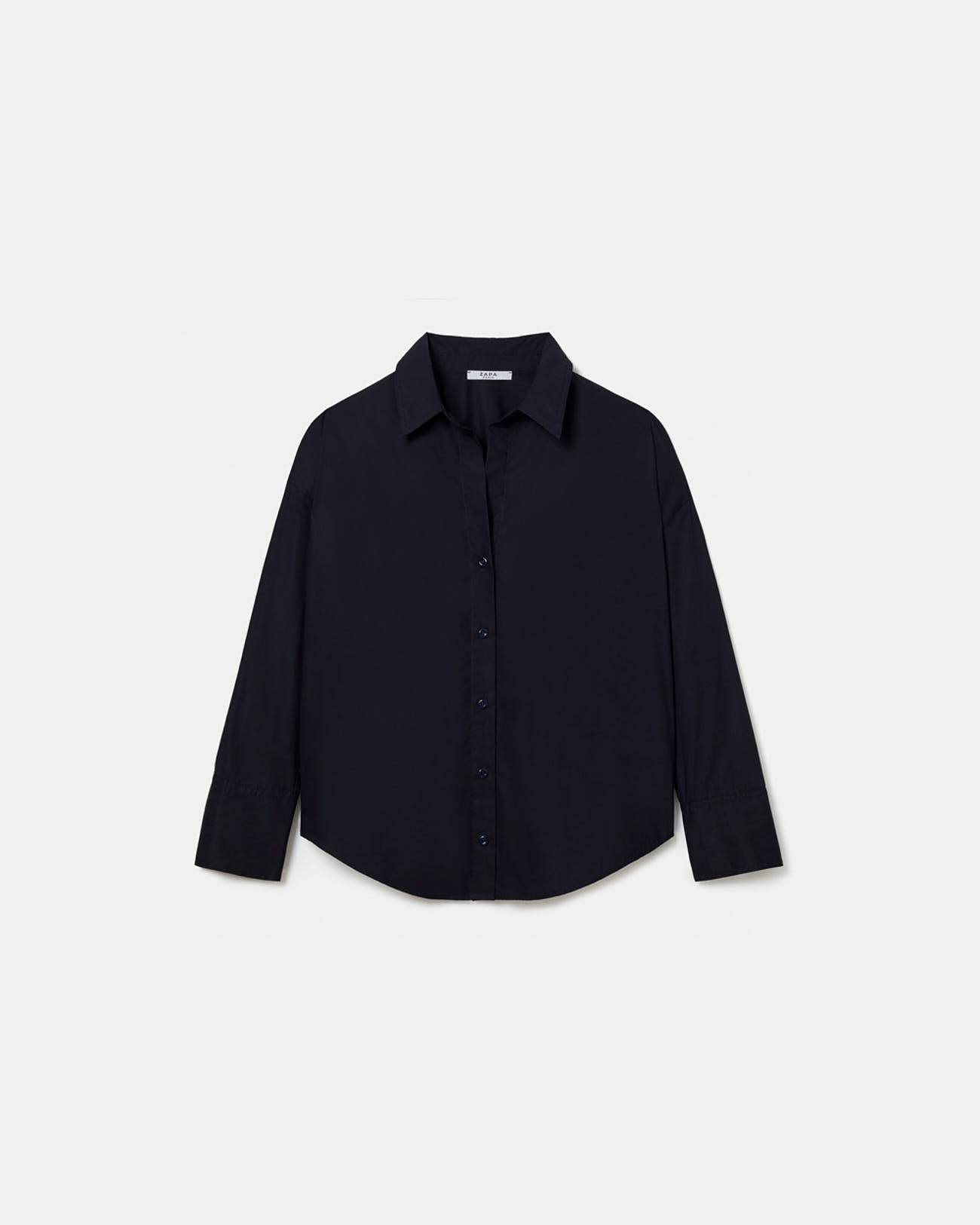 Carea shirt Navy poplin shirt ZAPA