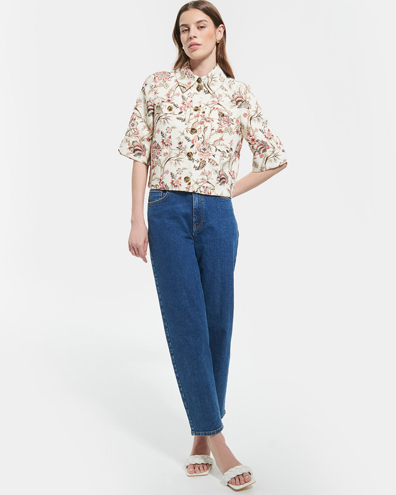 Cyrille shirt Straight floral print shirt ZAPA