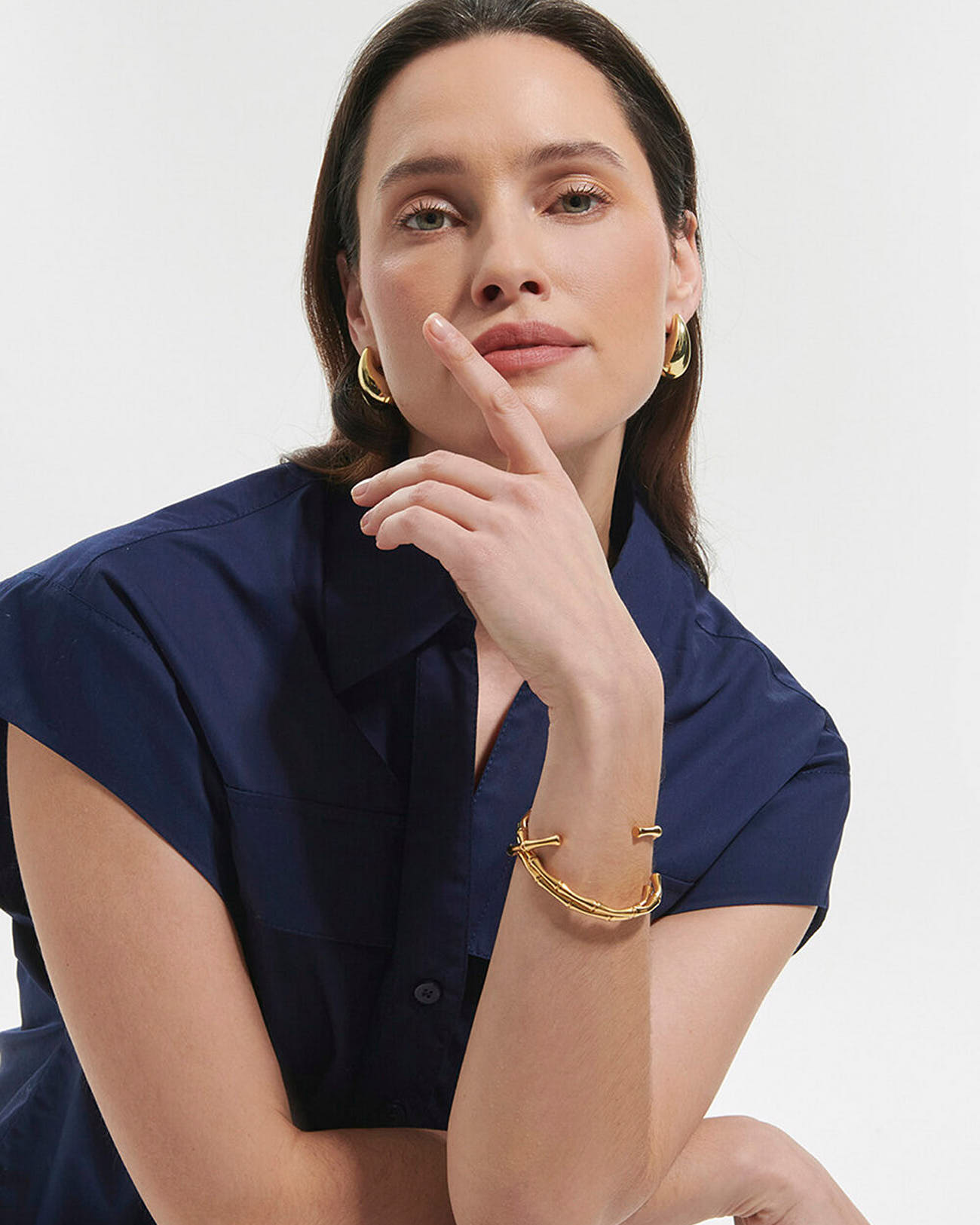 Corinth shirt Short-sleeved midnight blue shirt ZAPA
