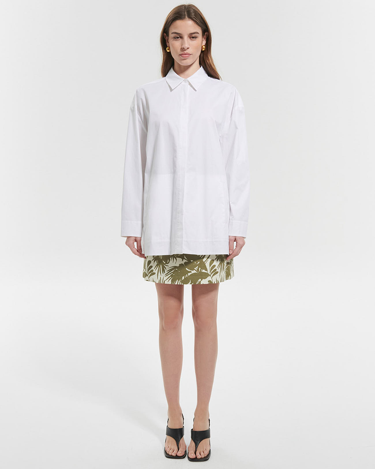 Canberra Shirt White poplin shirt ZAPA