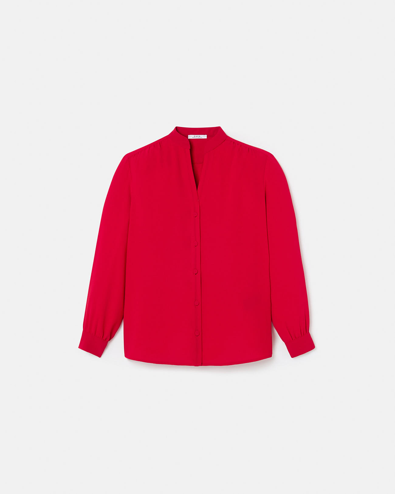 Tiberina blouse Red flowing shirt ZAPA