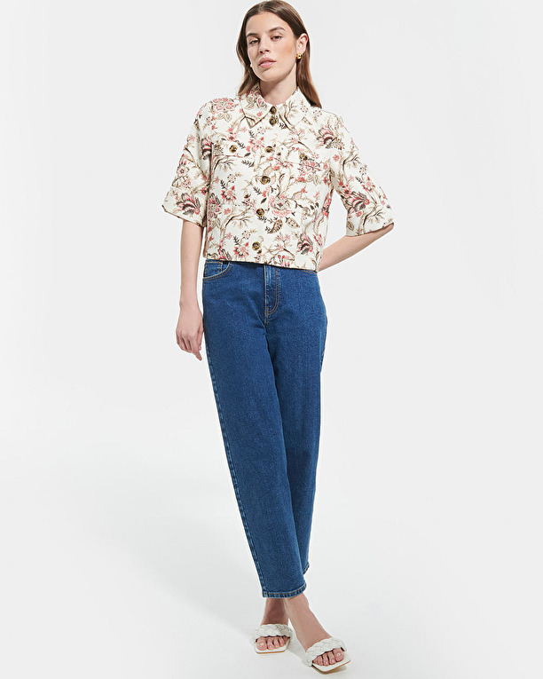 Cyrille shirt Straight floral print shirt ZAPA