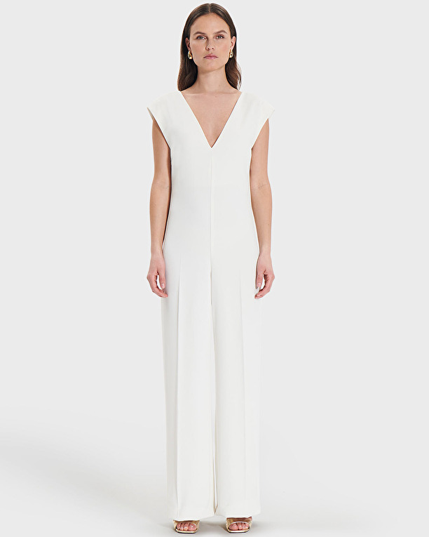 Colombia Dress Flowing ecru jumpsuit ZAPA