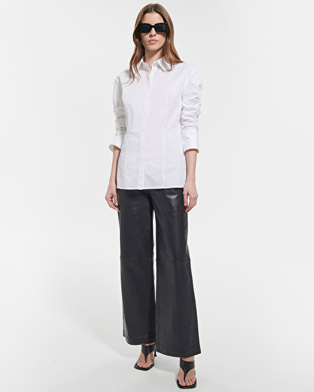 Coraline shirt white poplin shirt zapa