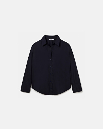 Carea shirt Navy poplin shirt ZAPA