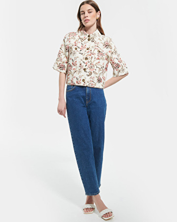 Cyrille shirt Straight floral print shirt ZAPA