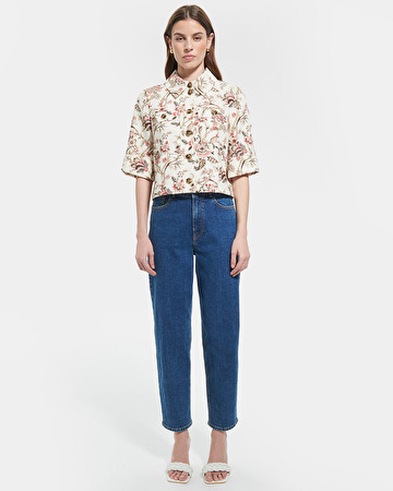 Cyrille shirt Straight floral print shirt ZAPA