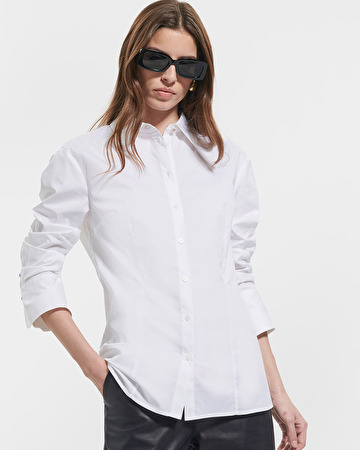 Coraline shirt White poplin shirt ZAPA