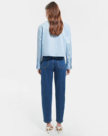 Camomile Shirt Short sky blue shirt ZAPA
