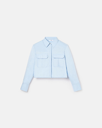 Camomile Shirt Short sky blue shirt ZAPA