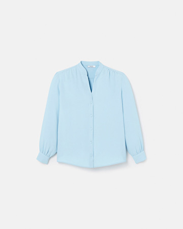 Tiberina blouse Sky blue flowing shirt ZAPA