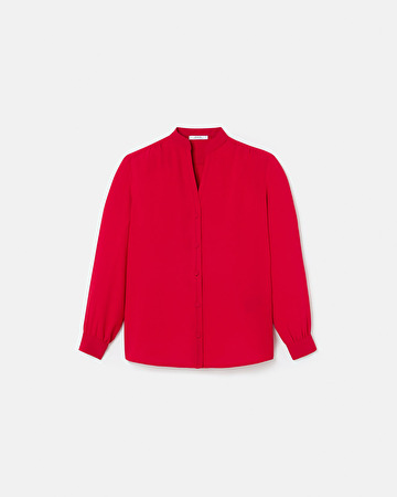 Tiberina blouse Red flowing shirt ZAPA