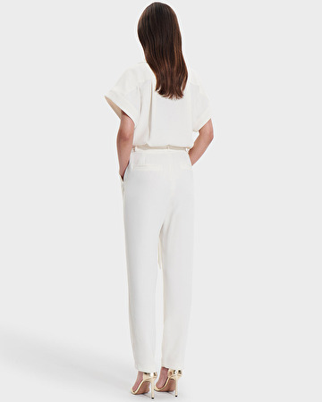 Carina jumpsuit Ecru shirt jumpsuit ZAPA