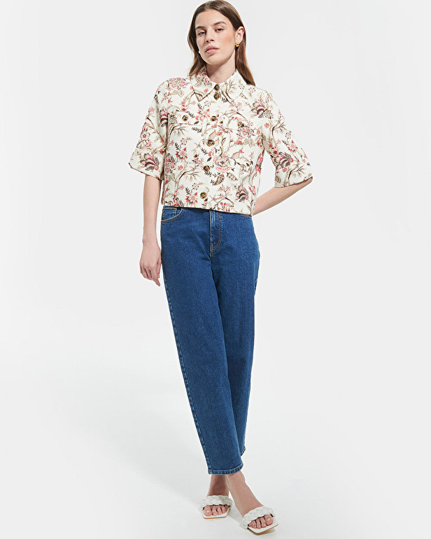 Cyrille shirt Straight floral print shirt ZAPA