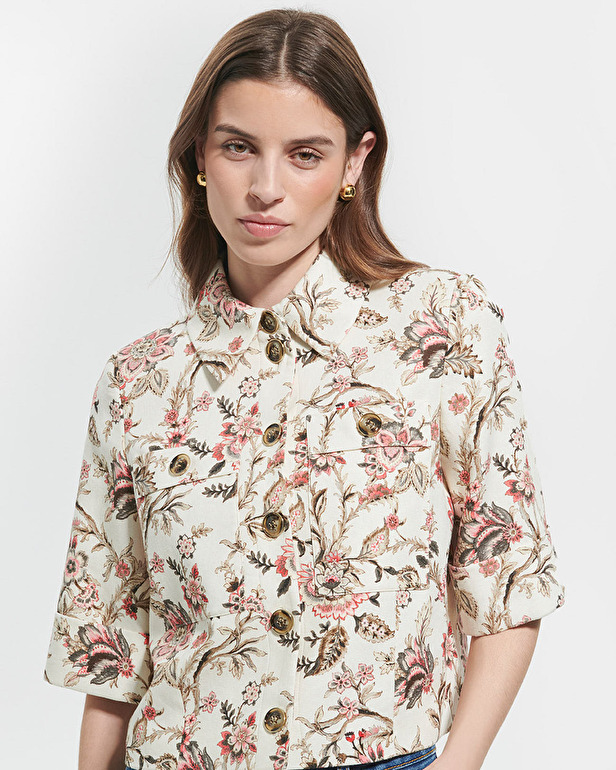 Cyrille shirt Straight floral print shirt ZAPA