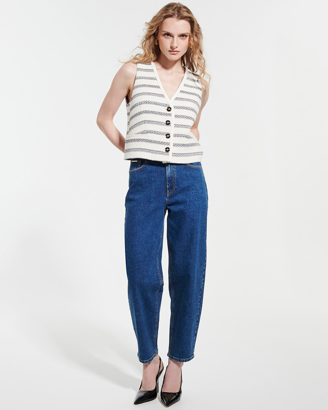 Georges vest Sleeveless tweed vest ZAPA