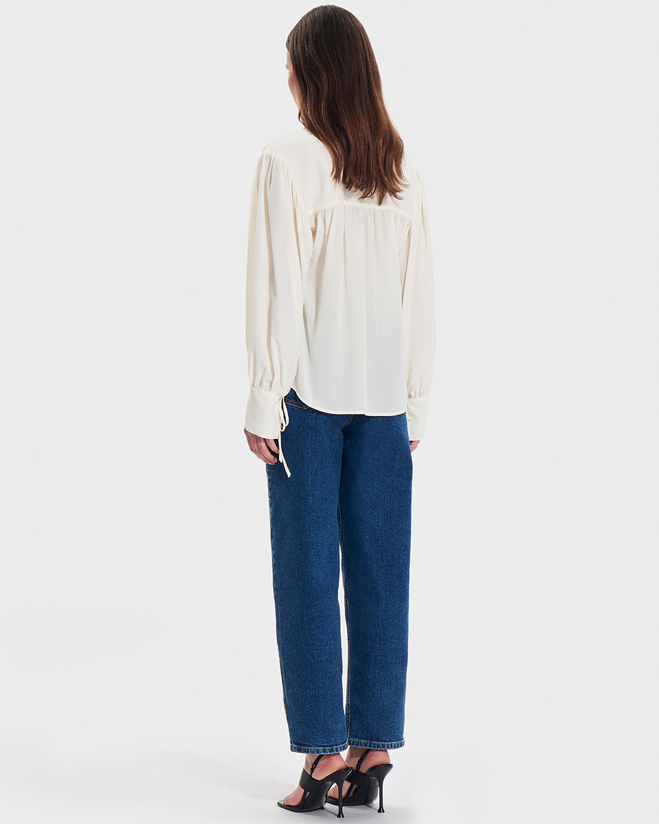 Bangkok blouse Flowing ecru blouse ZAPA