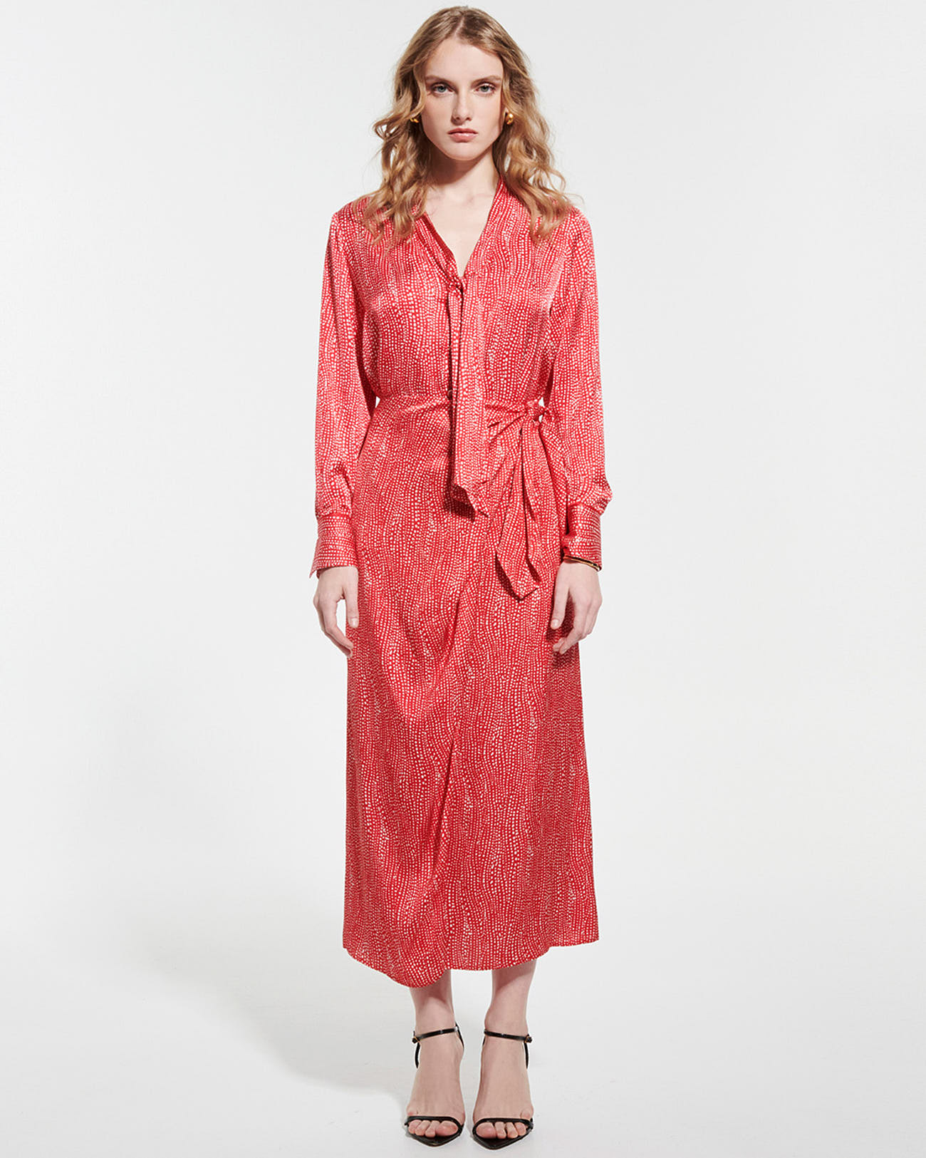 Jacky skirt Long red wrap skirt ZAPA