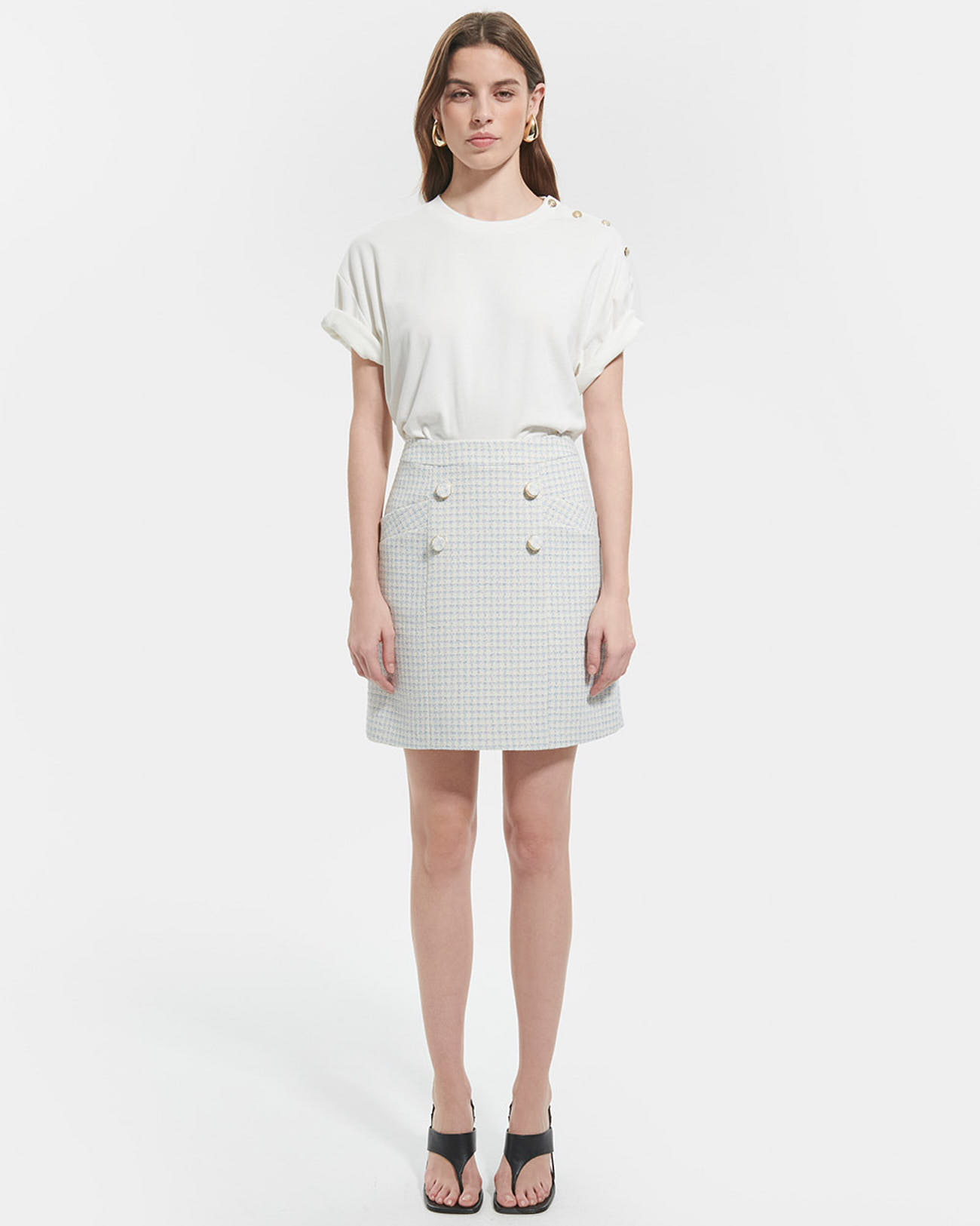 Jeralda skirt Short tweed skirt ZAPA