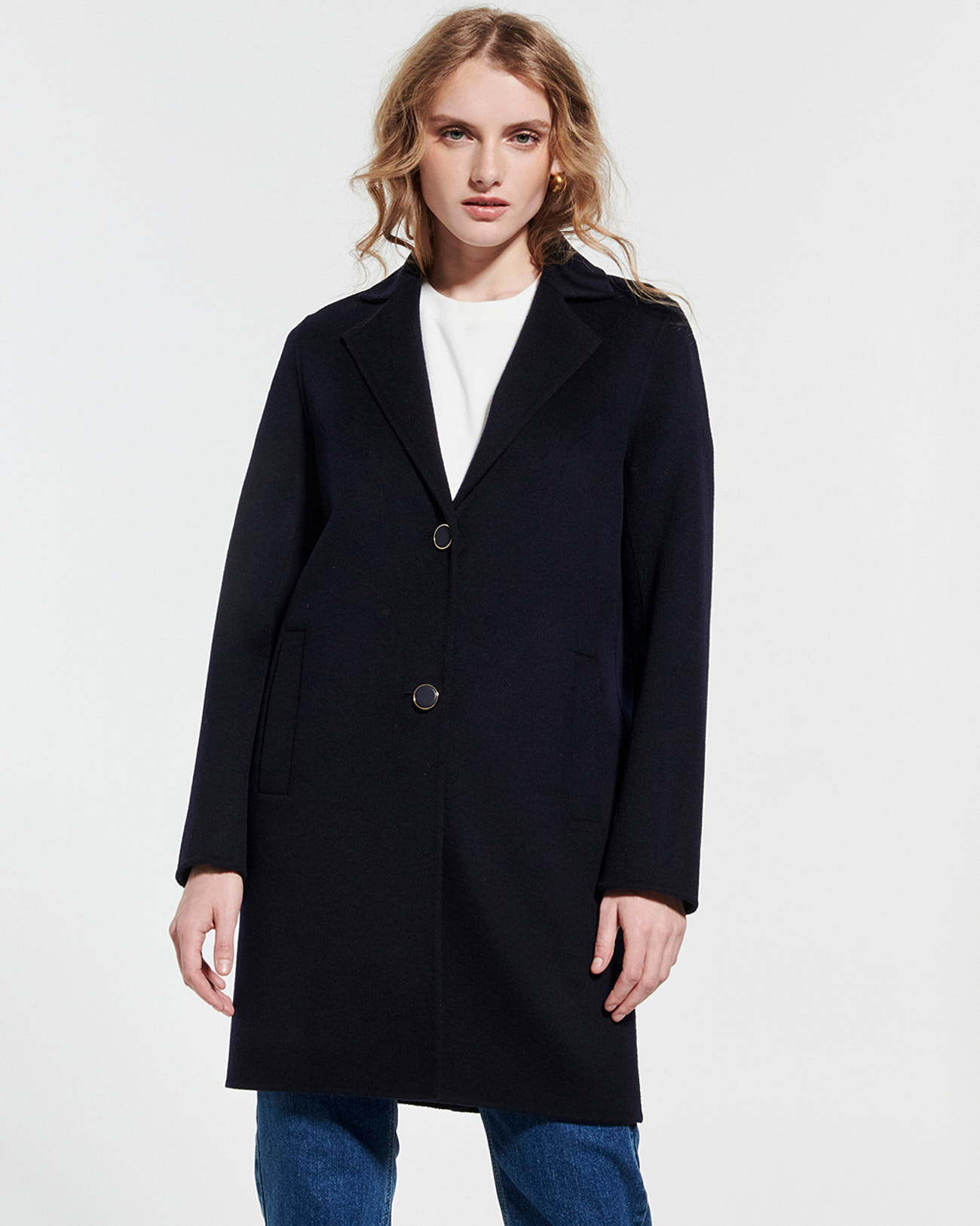 Matila coat Mid-length double-faced wool coat ZAPA