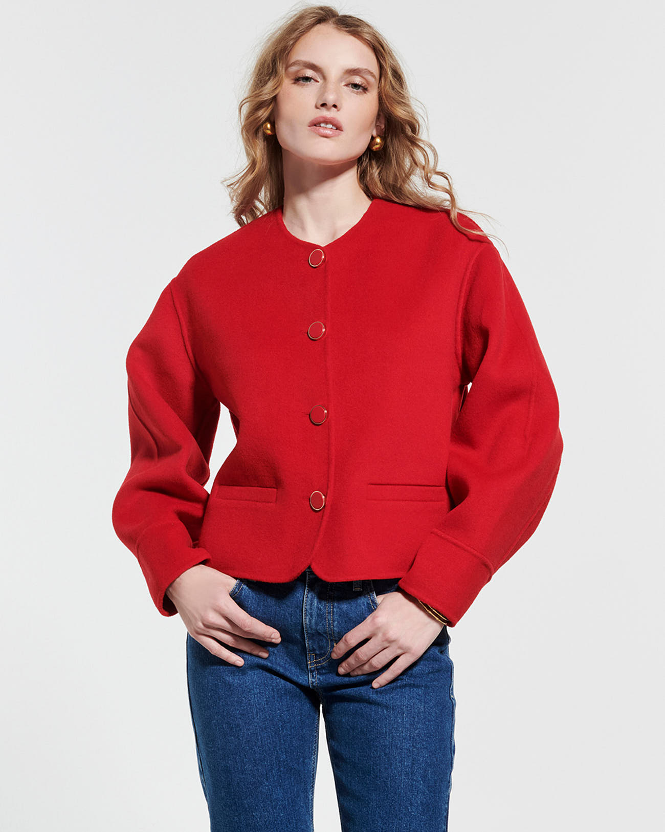 Minsk coat Red wool coat ZAPA