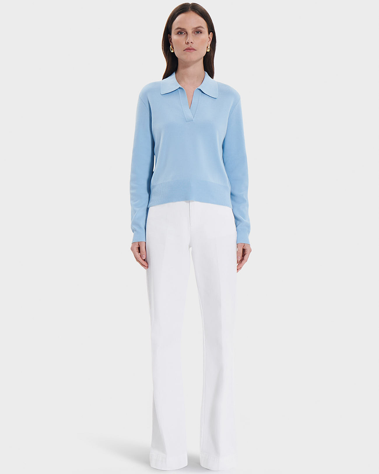 Namba sweater Loose sky blue sweater ZAPA