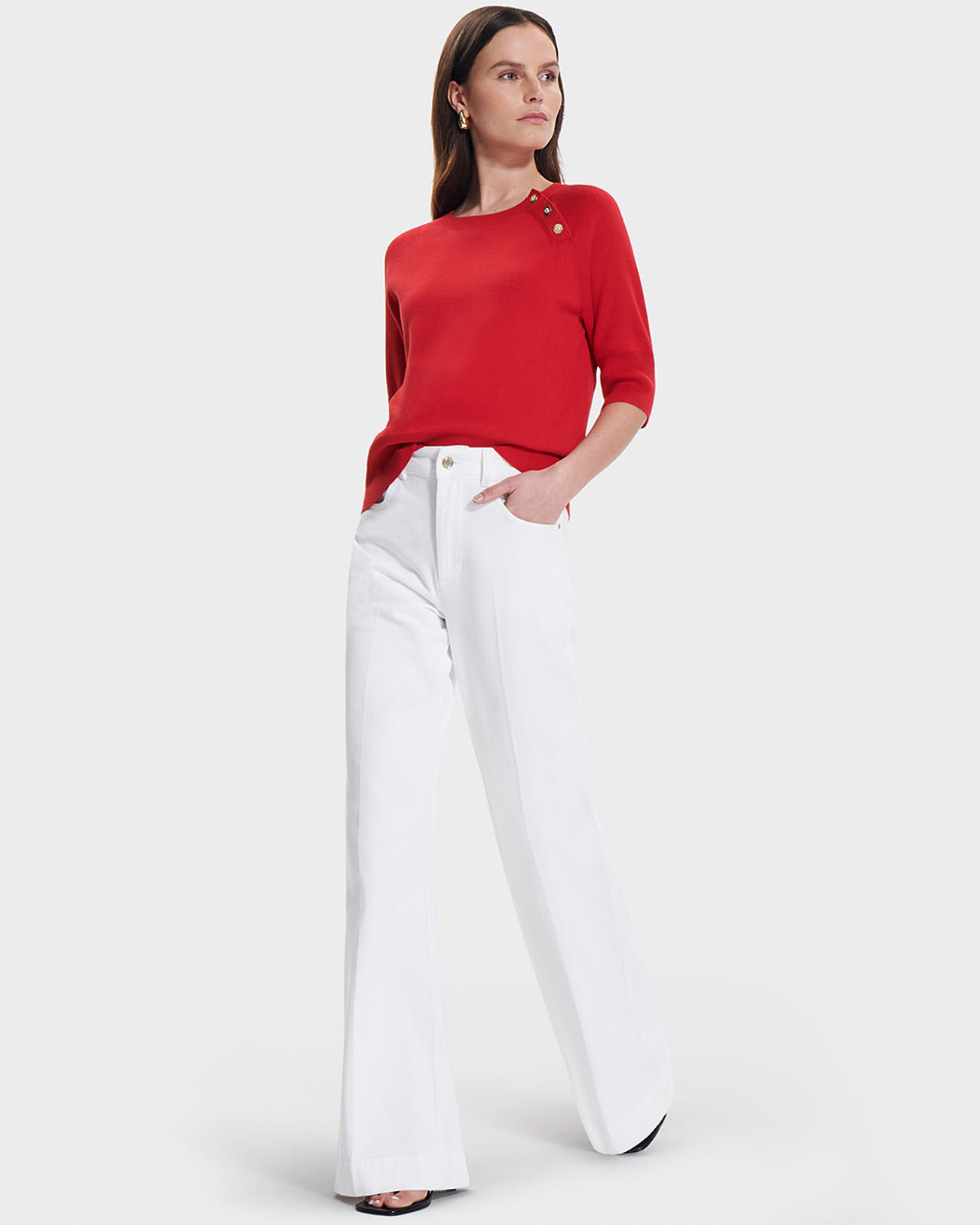 Pauline sweater Red fitted sweater ZAPA