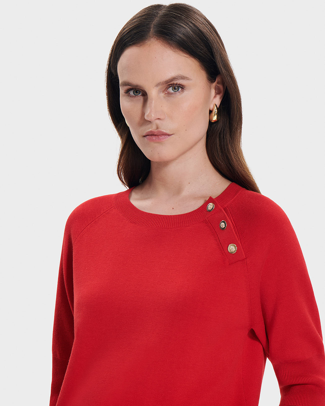 Pauline sweater Red fitted sweater ZAPA