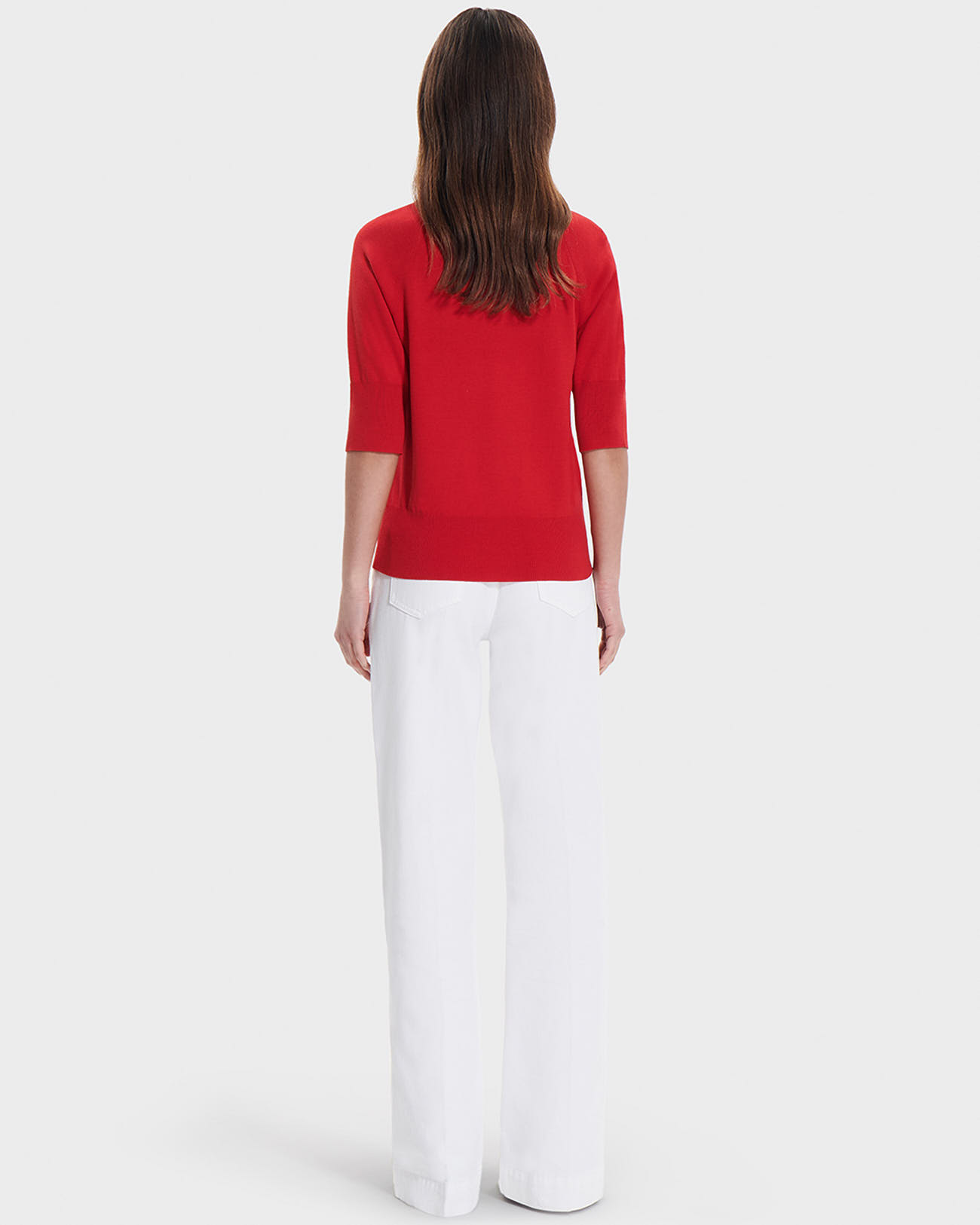 Pauline sweater Red fitted sweater ZAPA