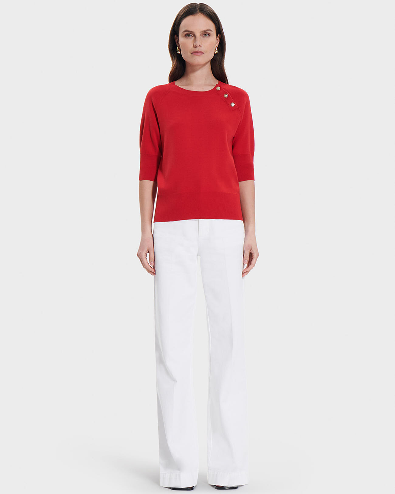 Pauline sweater Red fitted sweater ZAPA