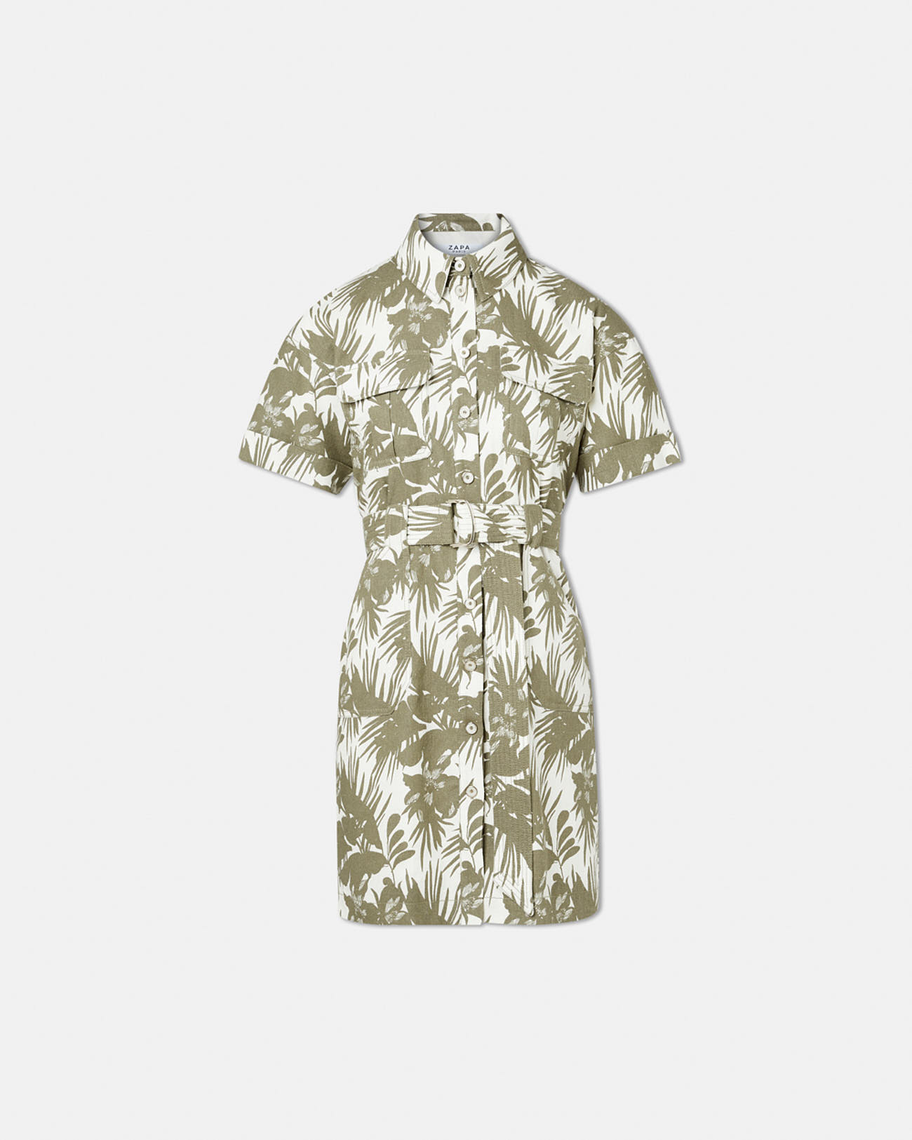 Royo dress Tropical print safari dress ZAPA