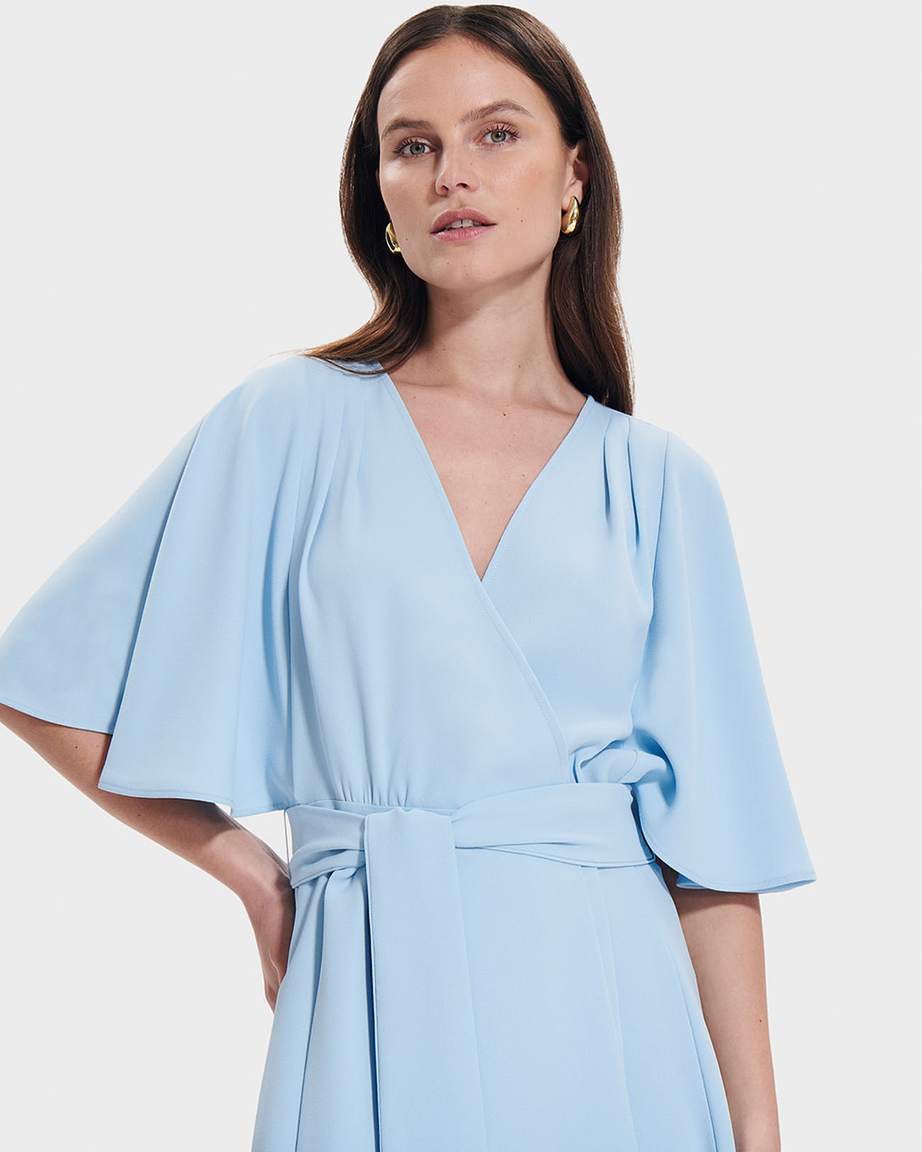 Russell dress Sky blue wrap dress ZAPA