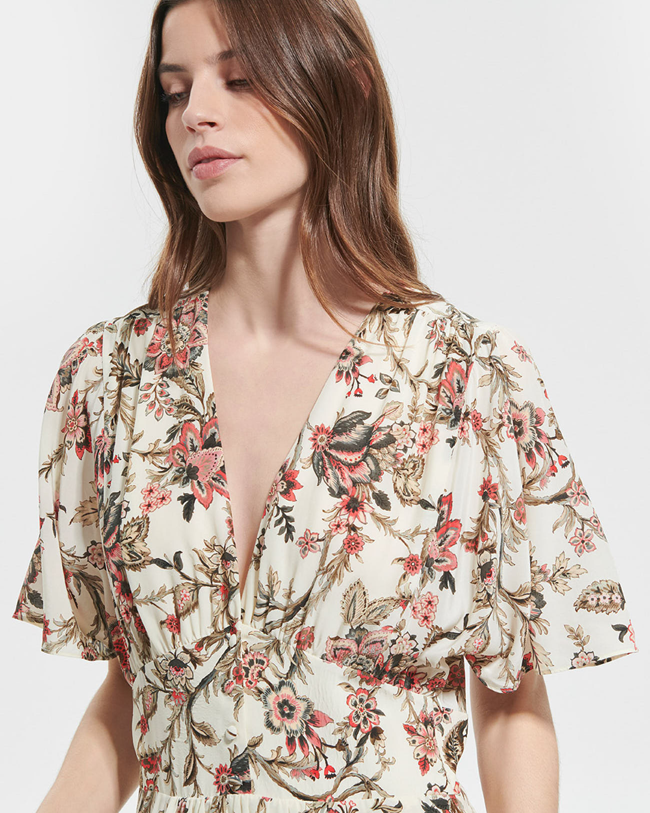 Roswell dress Short floral print dress ZAPA