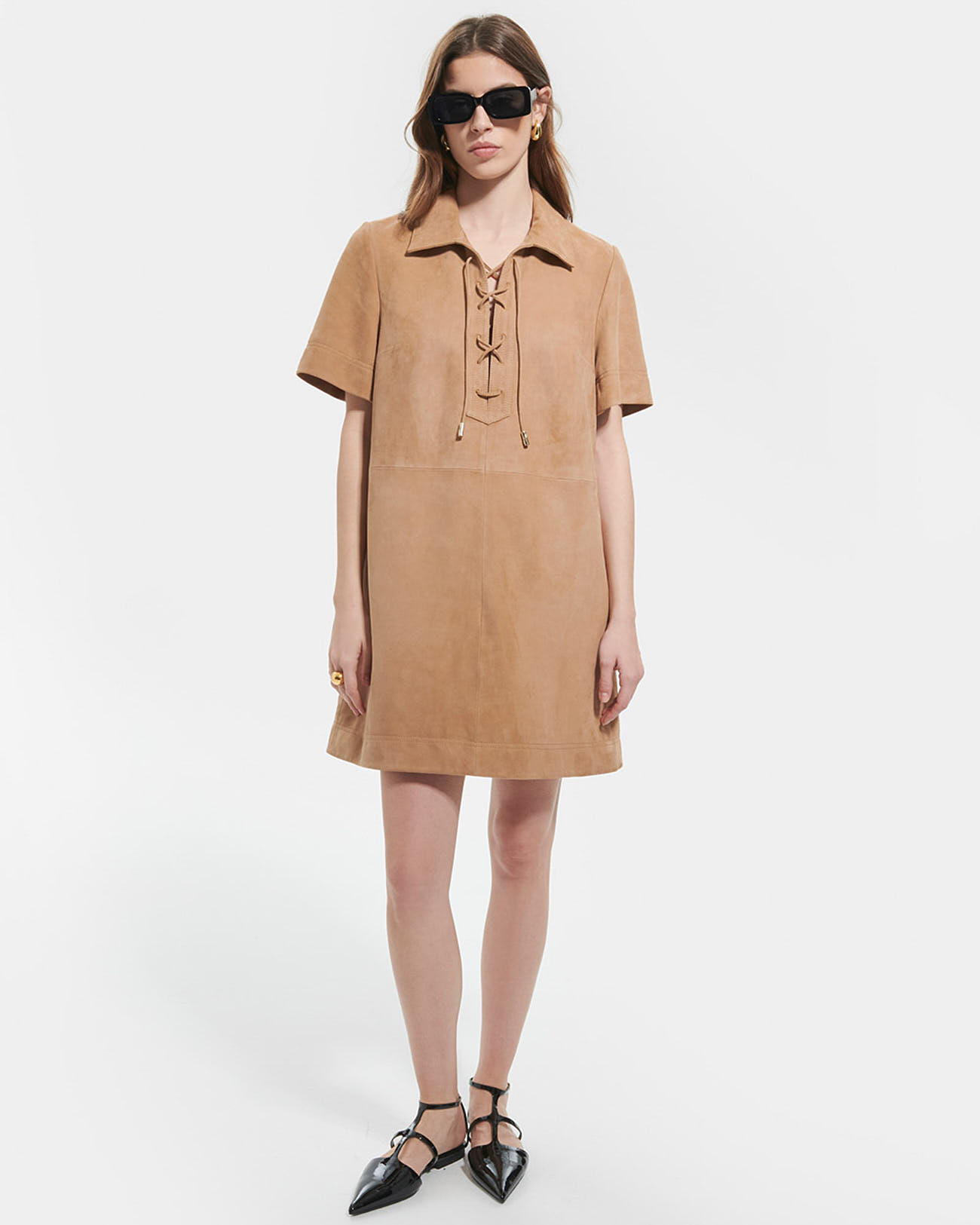 Rosalia dress Short suede dress ZAPA