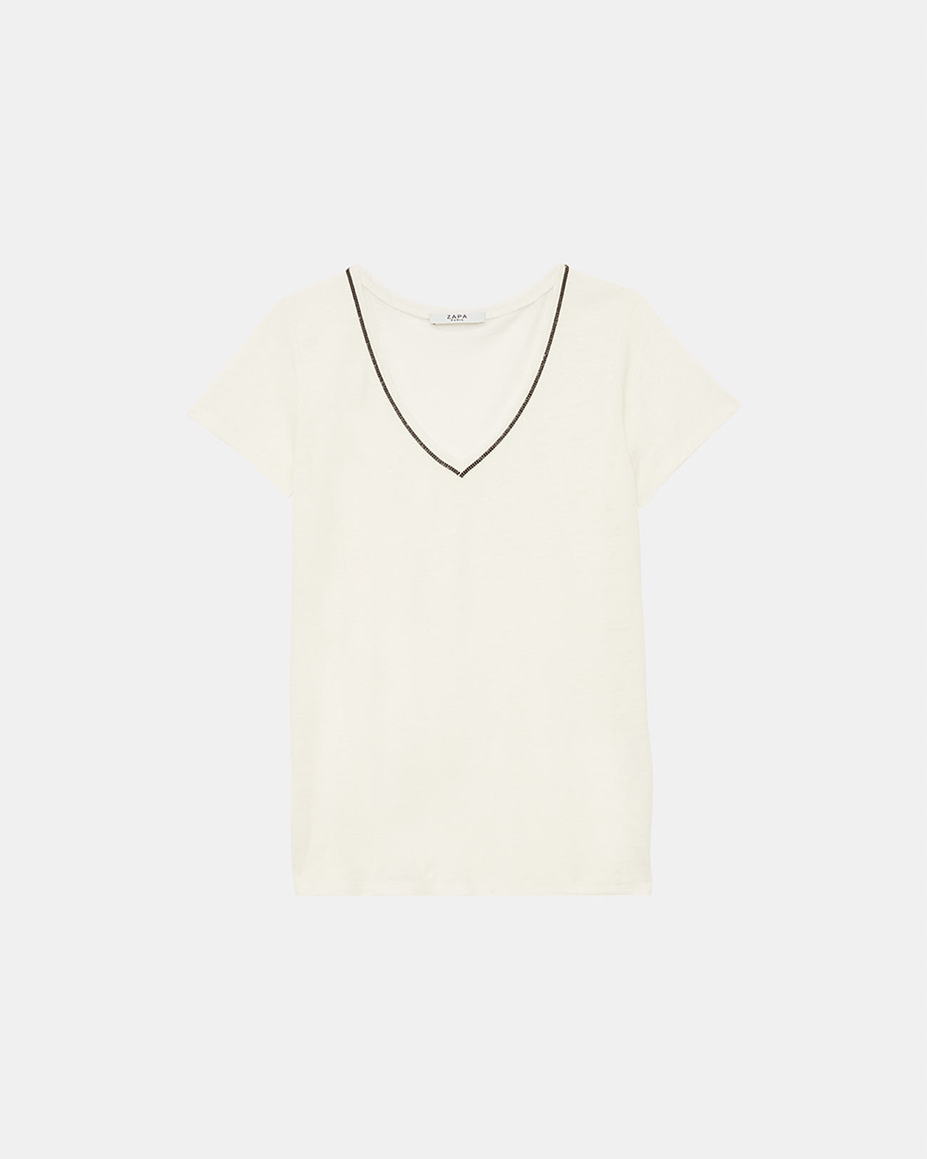 Top Jersey Tasmania Ecru jersey top ZAPA