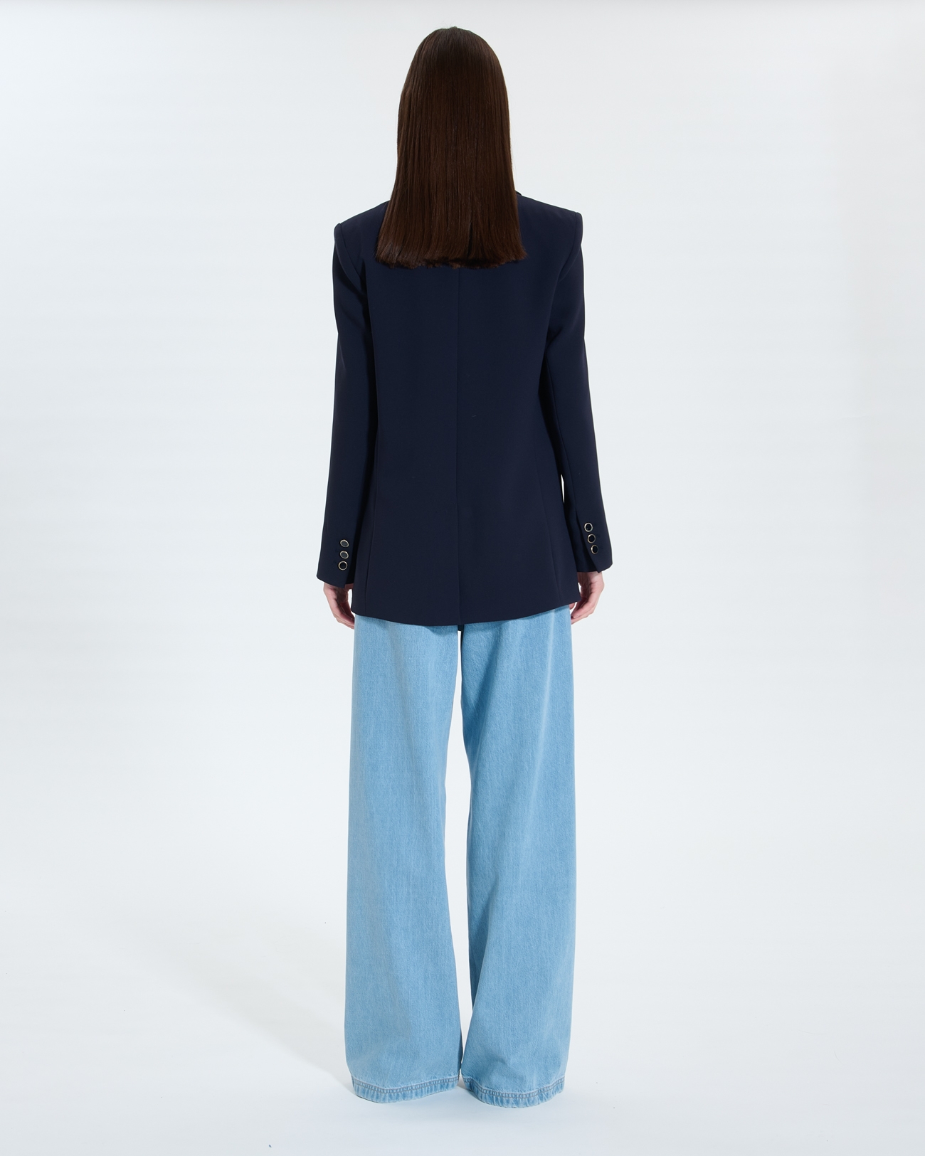Victorina jacket Nocturnal crepe suit jacket ZAPA