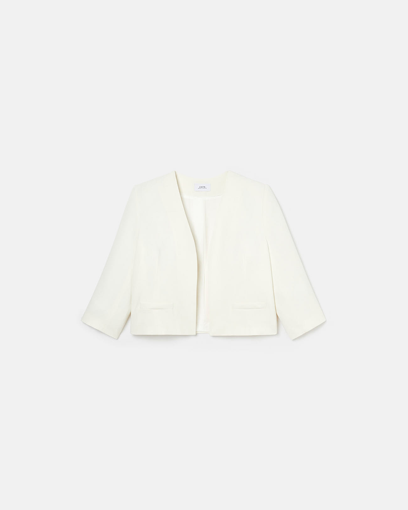 Vickio jacket Short ecru jacket ZAPA