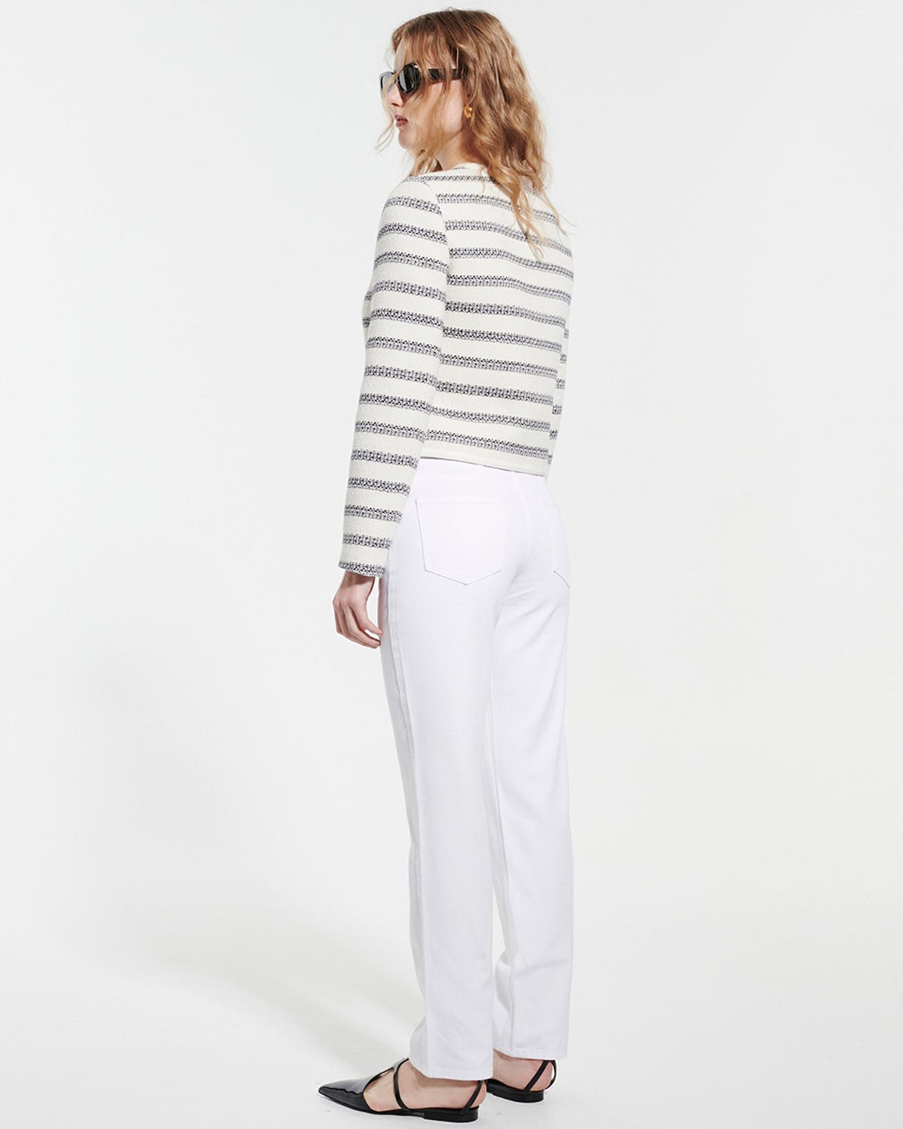 Vincennes jacket Striped printed tweed jacket ZAPA