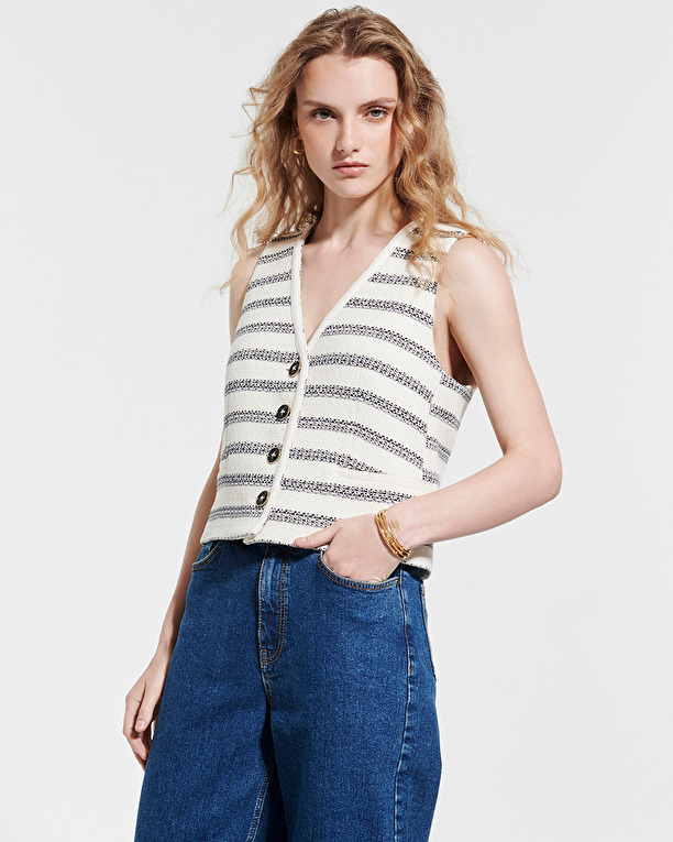 Georges vest Sleeveless tweed vest ZAPA