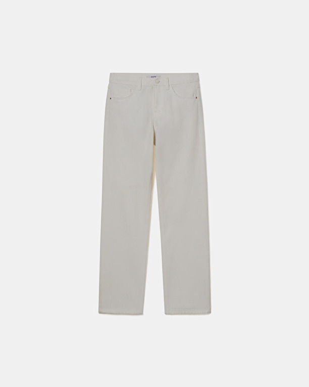 Jean Jayce White straight jeans ZAPA