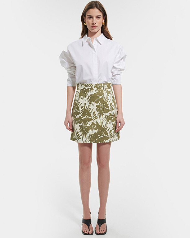 Johanna skirt Tropical print straight skirt ZAPA