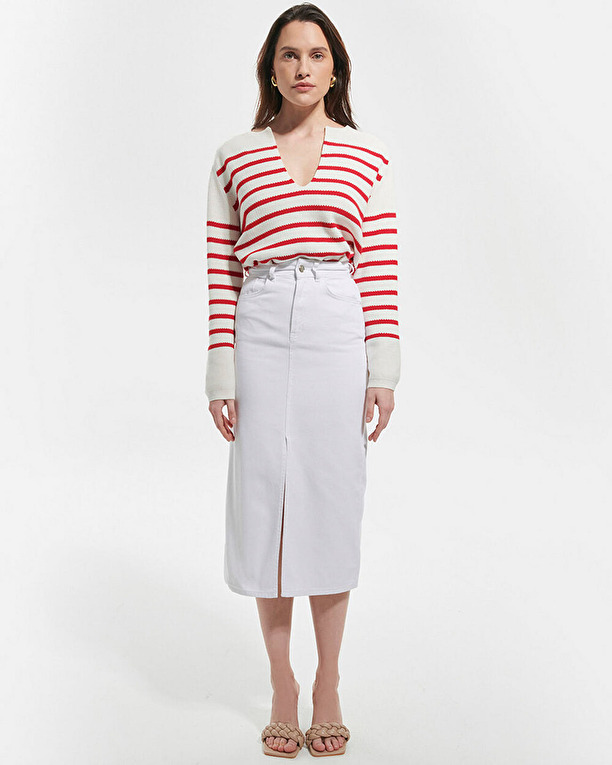 Jude skirt Long white skirt ZAPA